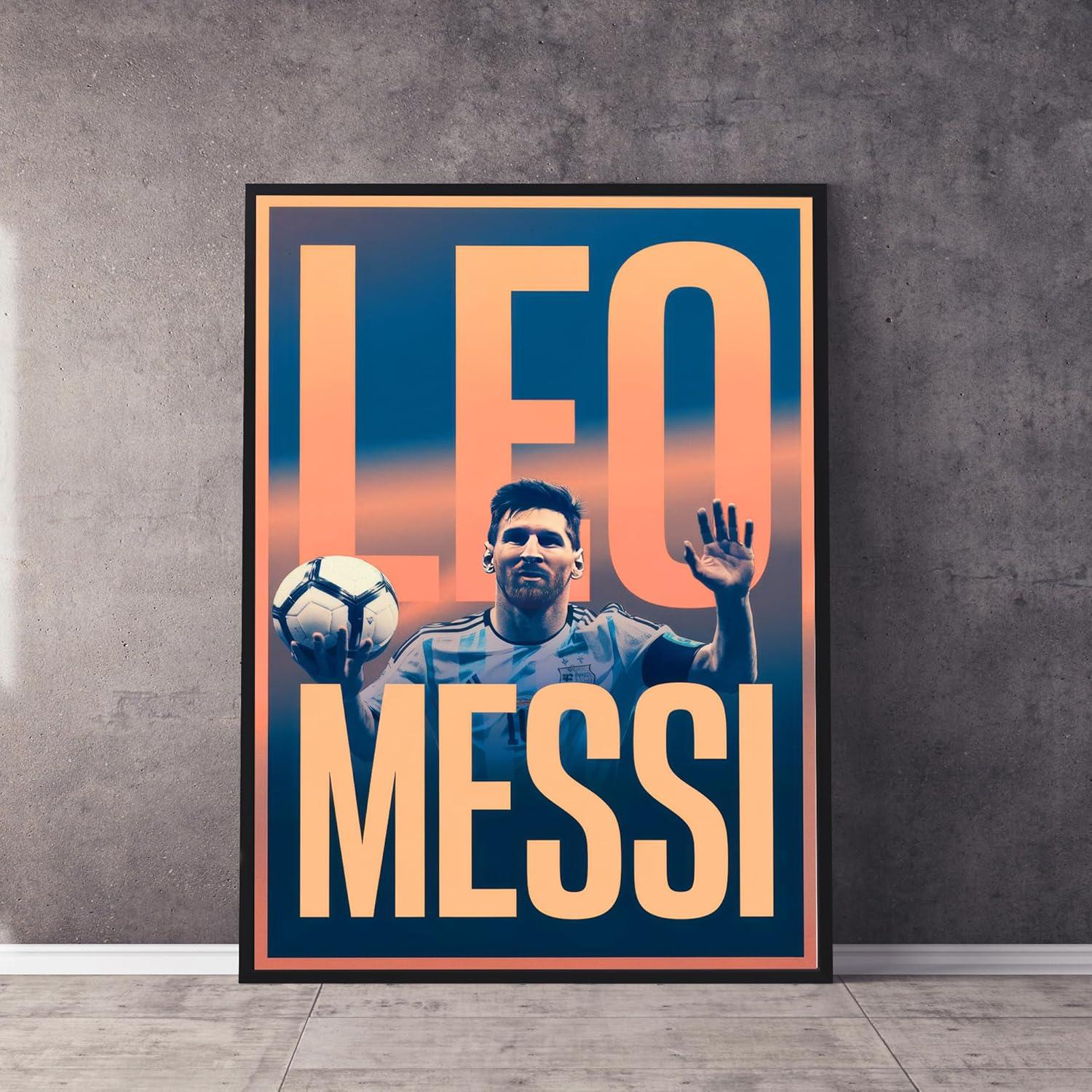 Póster de Fútbol Messi 61x91.4 cm - Arte de Pared para Niños