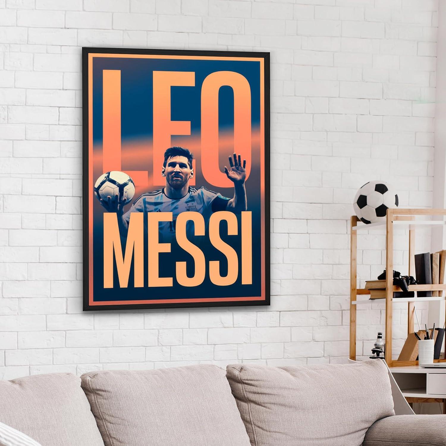 Póster de Fútbol Messi 61x91.4 cm - Arte de Pared para Niños