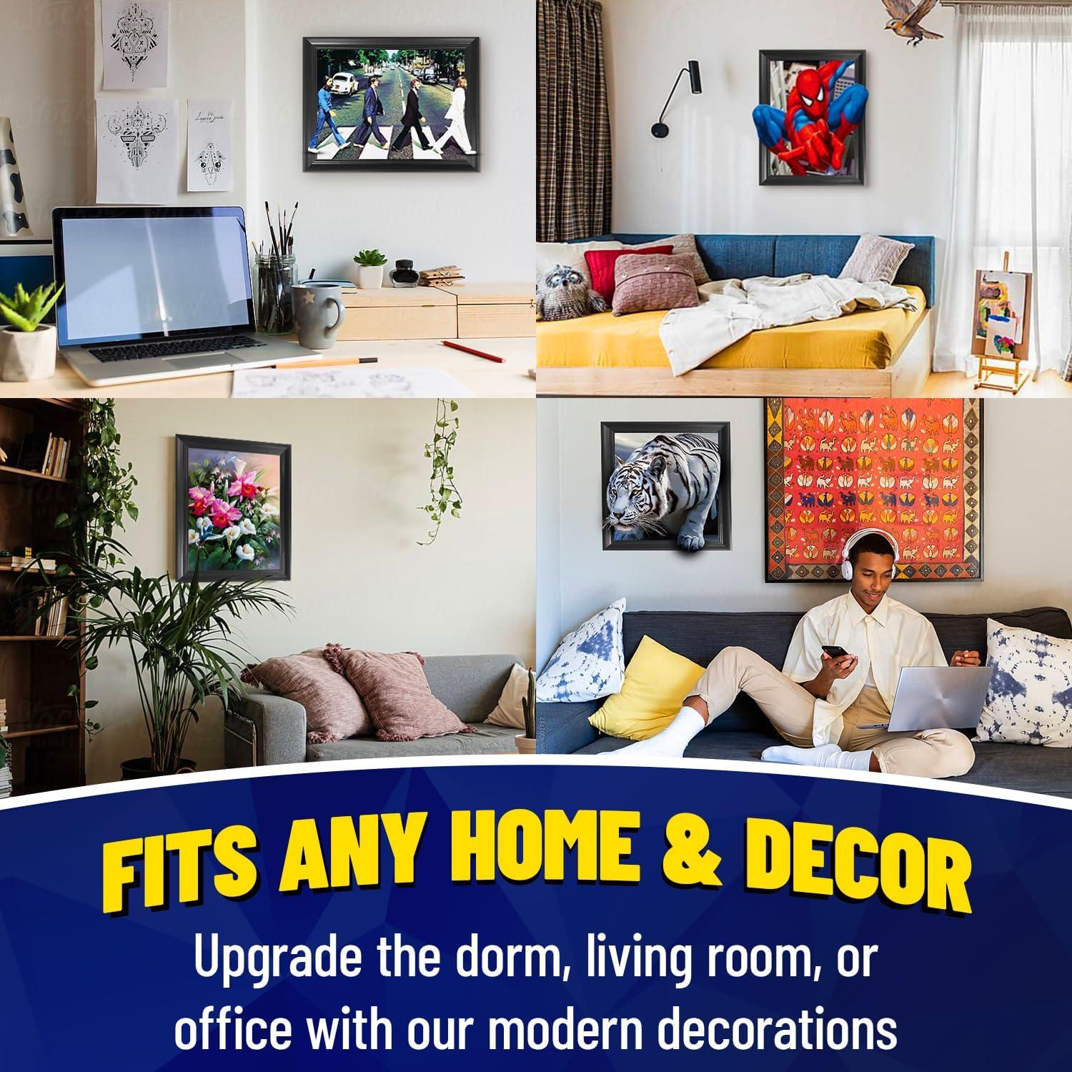 Póster 3D Soccer Stars 1 Flip - Haaland, Messi, Ronaldo, Mbappé - 40.64x30.48 cm