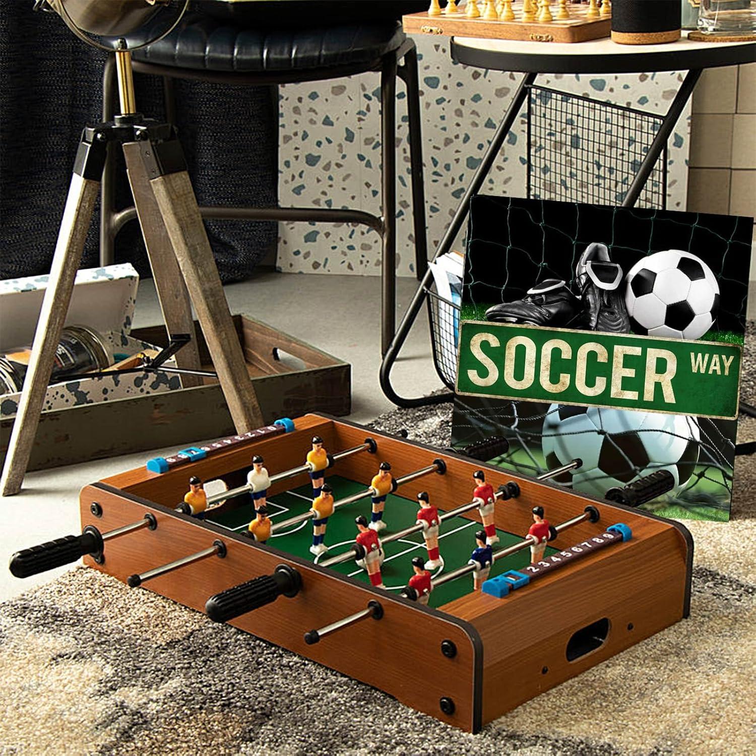 Póster de Fútbol Vintage Rasonus para Niños 38x10 cm