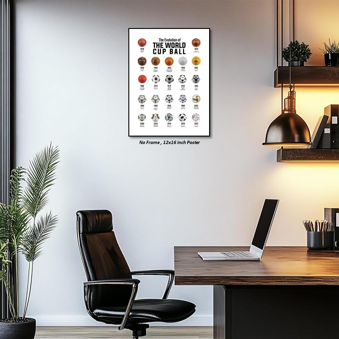 Póster de Fútbol Libemz Copa del Mundo Sin Marco 30x40 cm