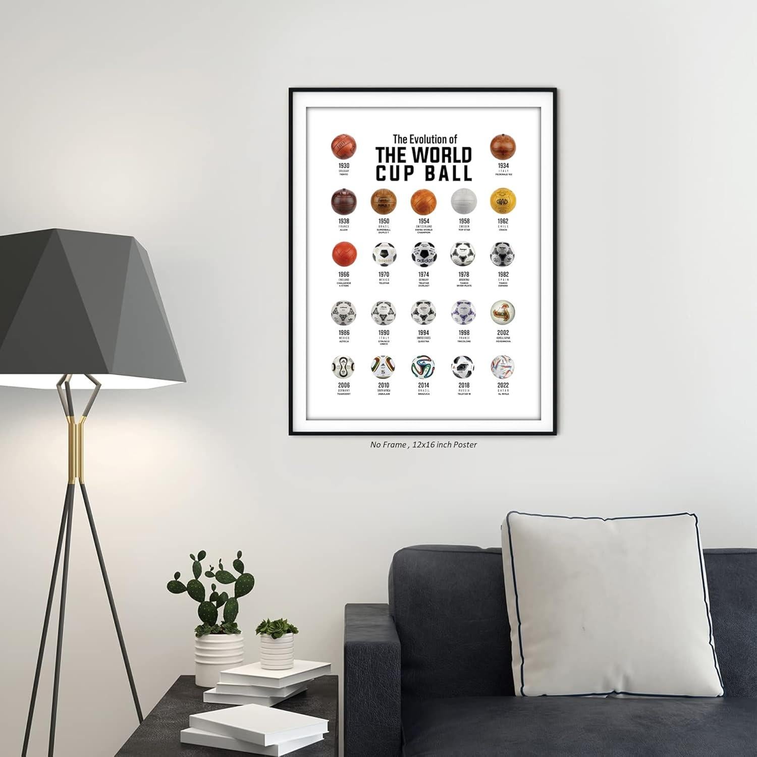 Póster de Fútbol Libemz Copa del Mundo Sin Marco 30x40 cm