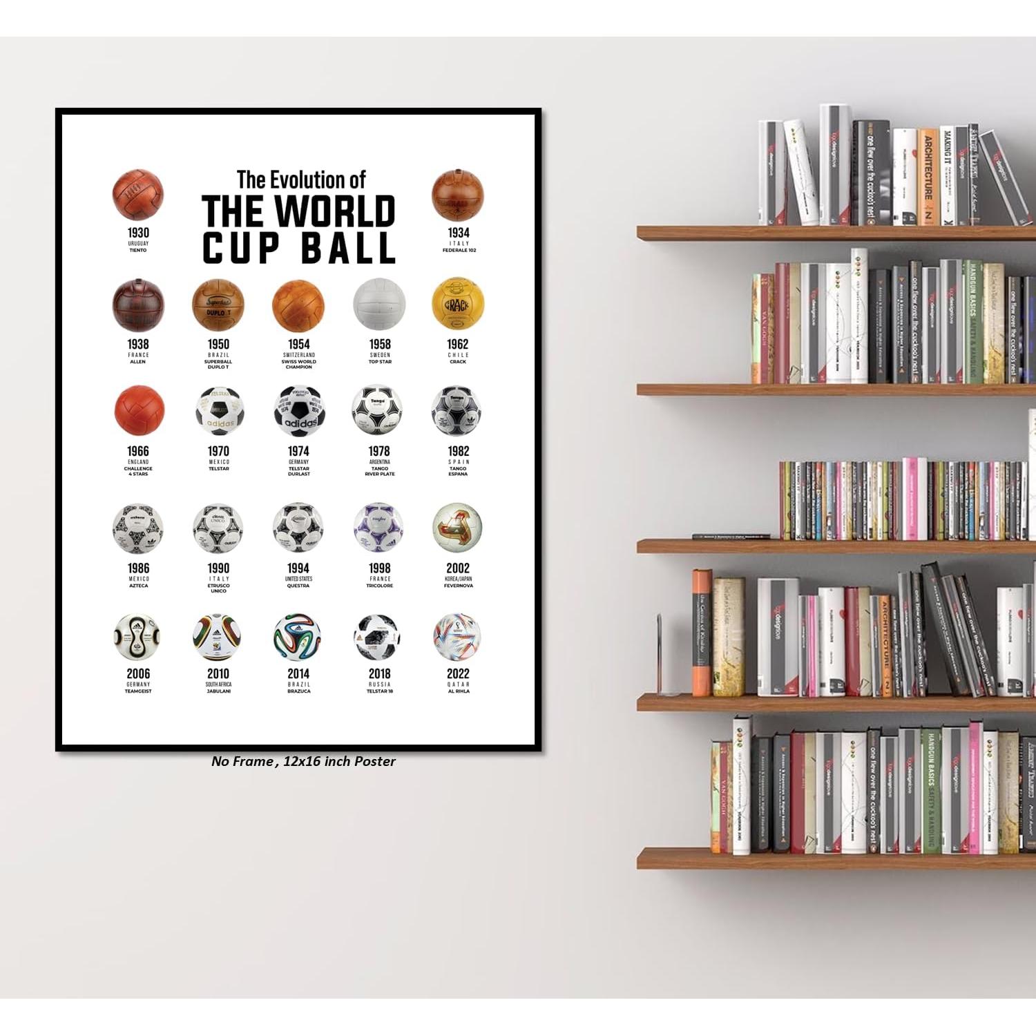 Póster de Fútbol Libemz Copa del Mundo Sin Marco 30x40 cm