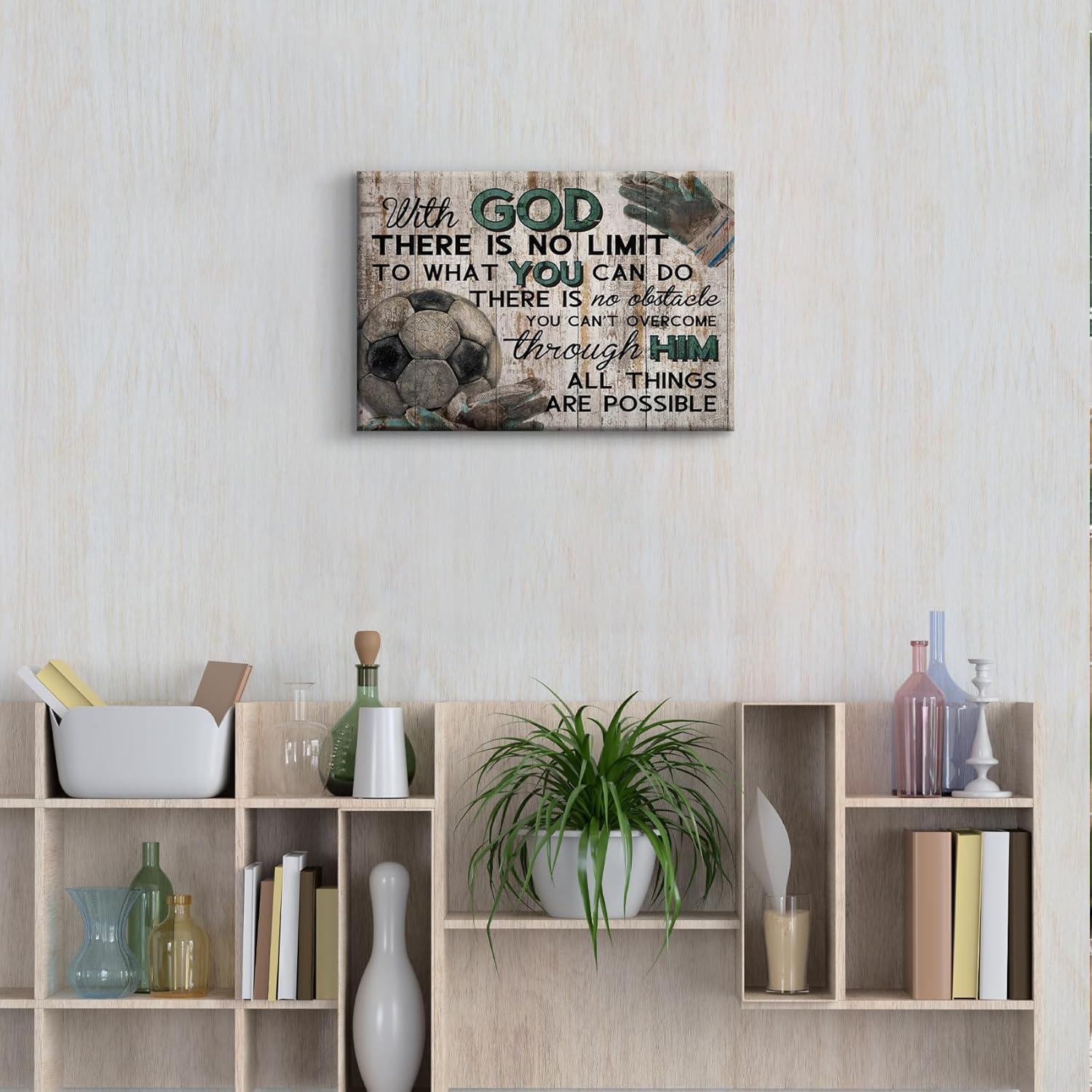 Cuadro de Lona de Fútbol DCMVJHZV 40x30 cm Decoración Inspiracional