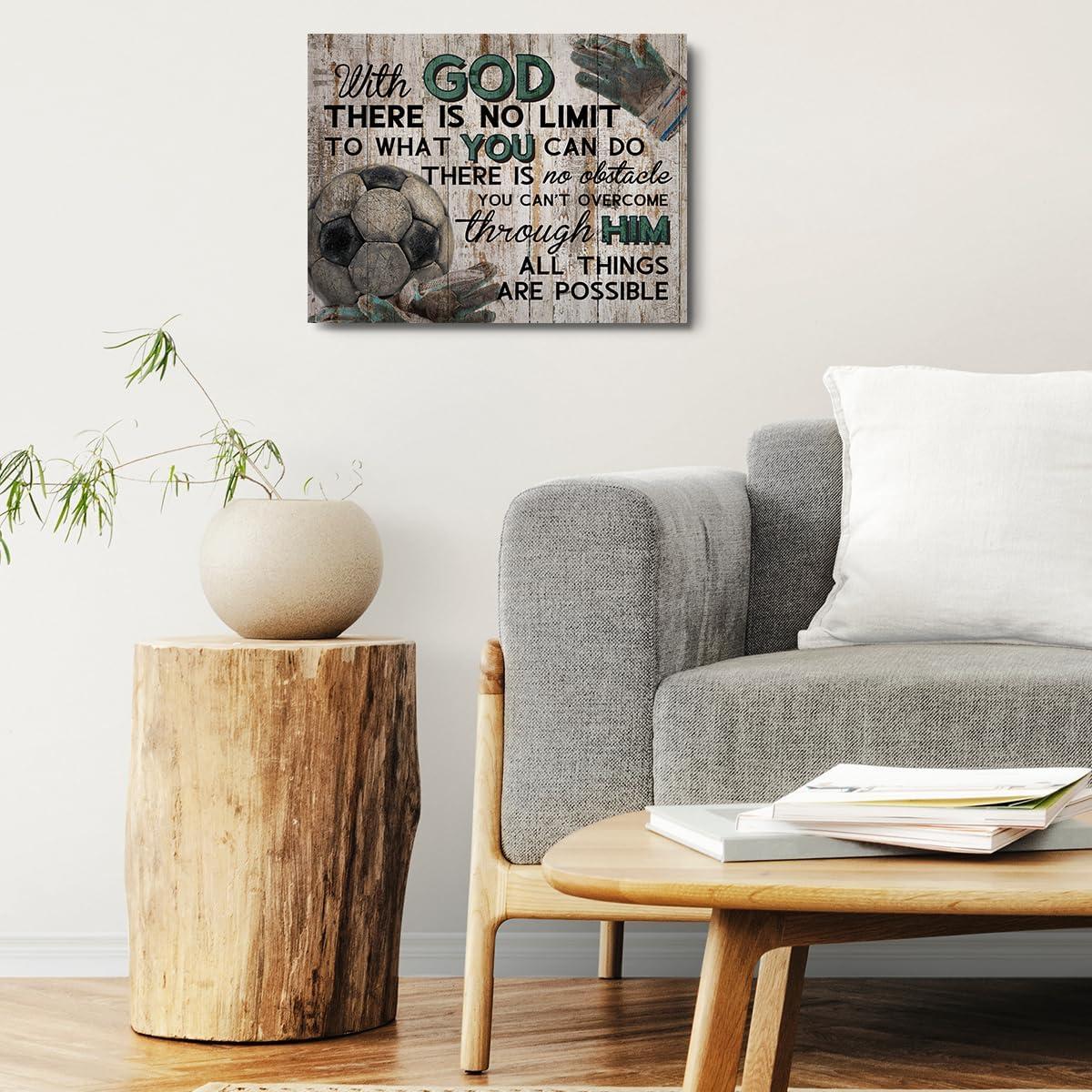 Cuadro en Lienzo TBT 38x29 cm Decoración de Pared Fútbol