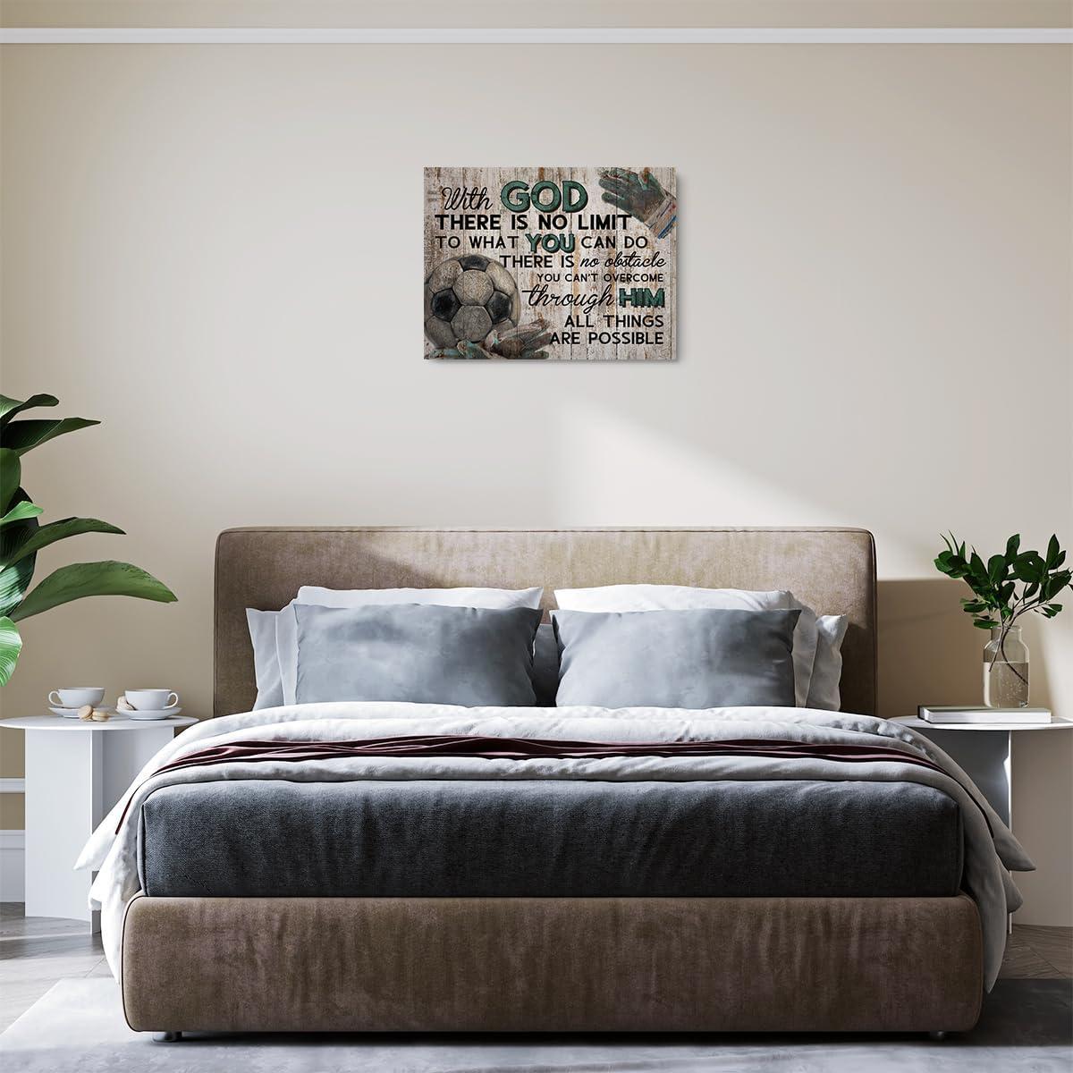 Cuadro en Lienzo TBT 38x29 cm Decoración de Pared Fútbol