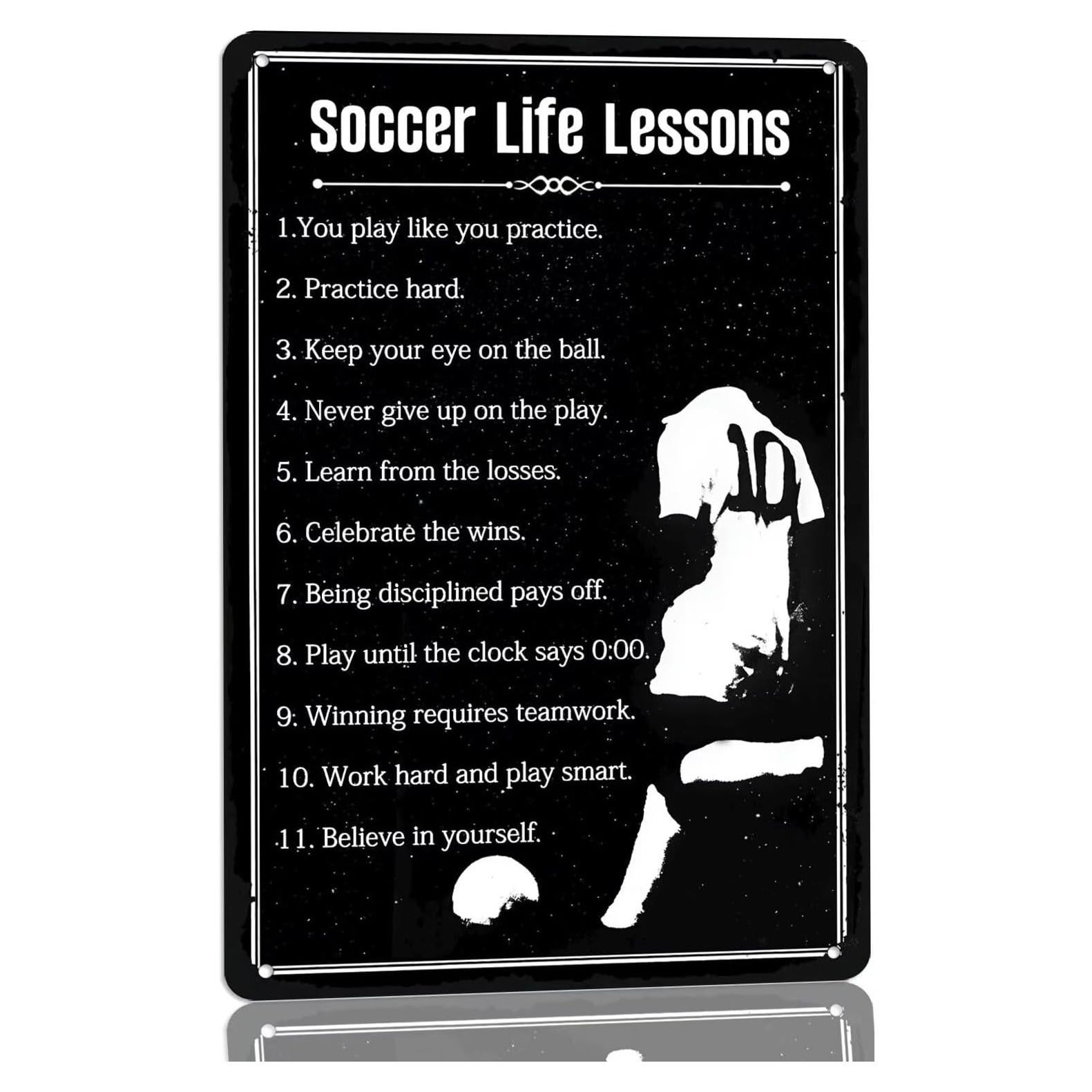 Señal de Metal Vintage de Fútbol 20x30 cm - Decoración Genérica