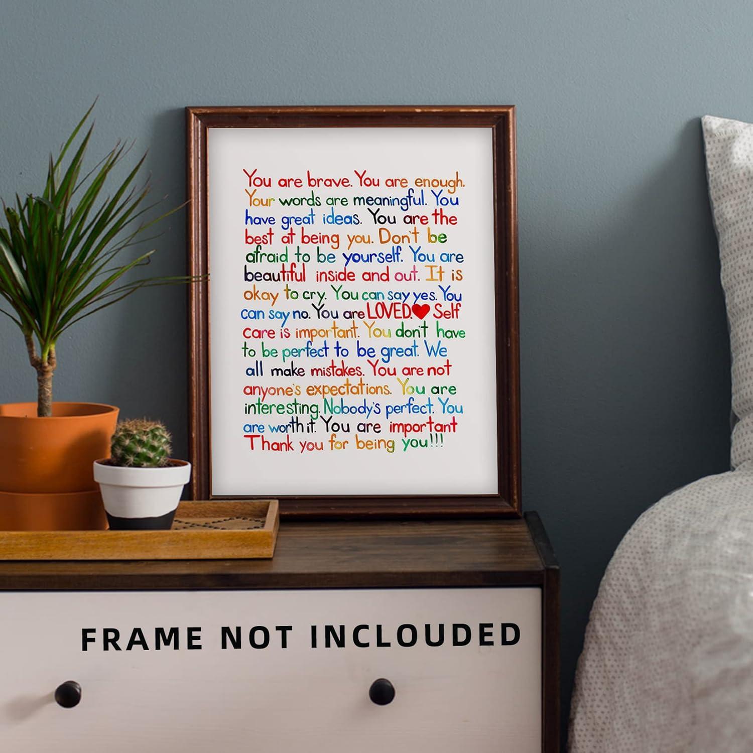 Póster de Arte Motivacional 20x25 cm Lienzo Sin Marco