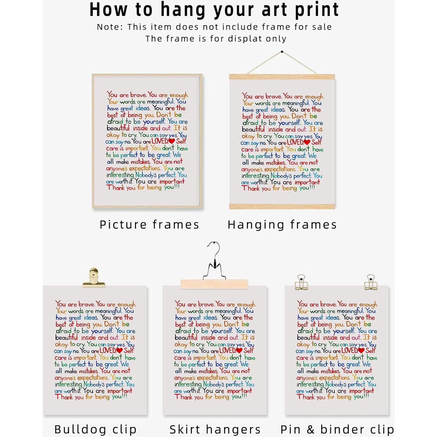 Póster de Arte Motivacional 20x25 cm Lienzo Sin Marco