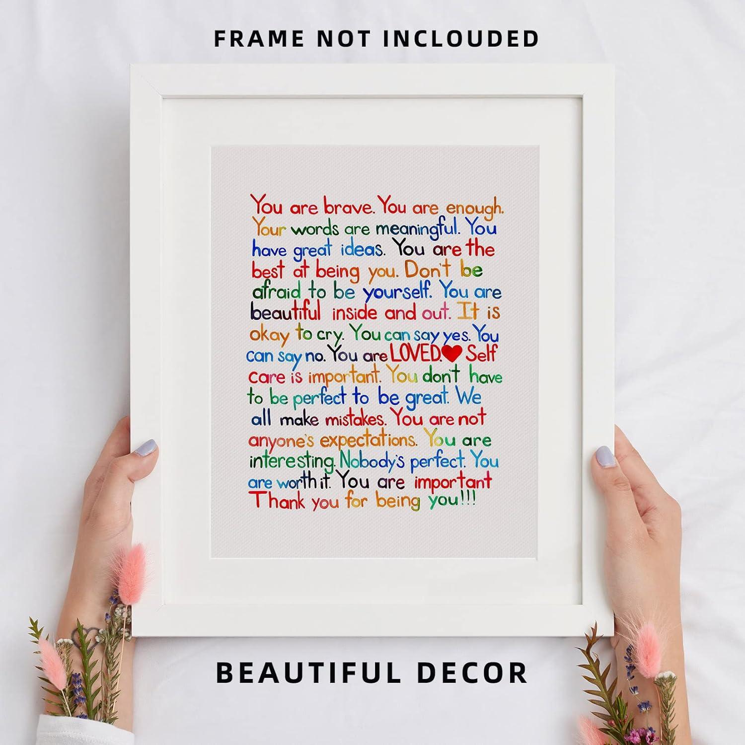 Póster de Arte Motivacional 20x25 cm Lienzo Sin Marco