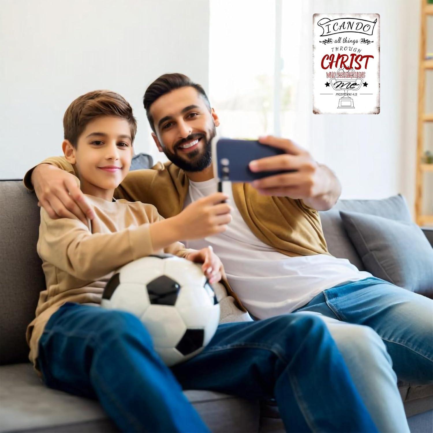 Póster Decorativo de Fútbol Vintage Stmoau 20x30cm