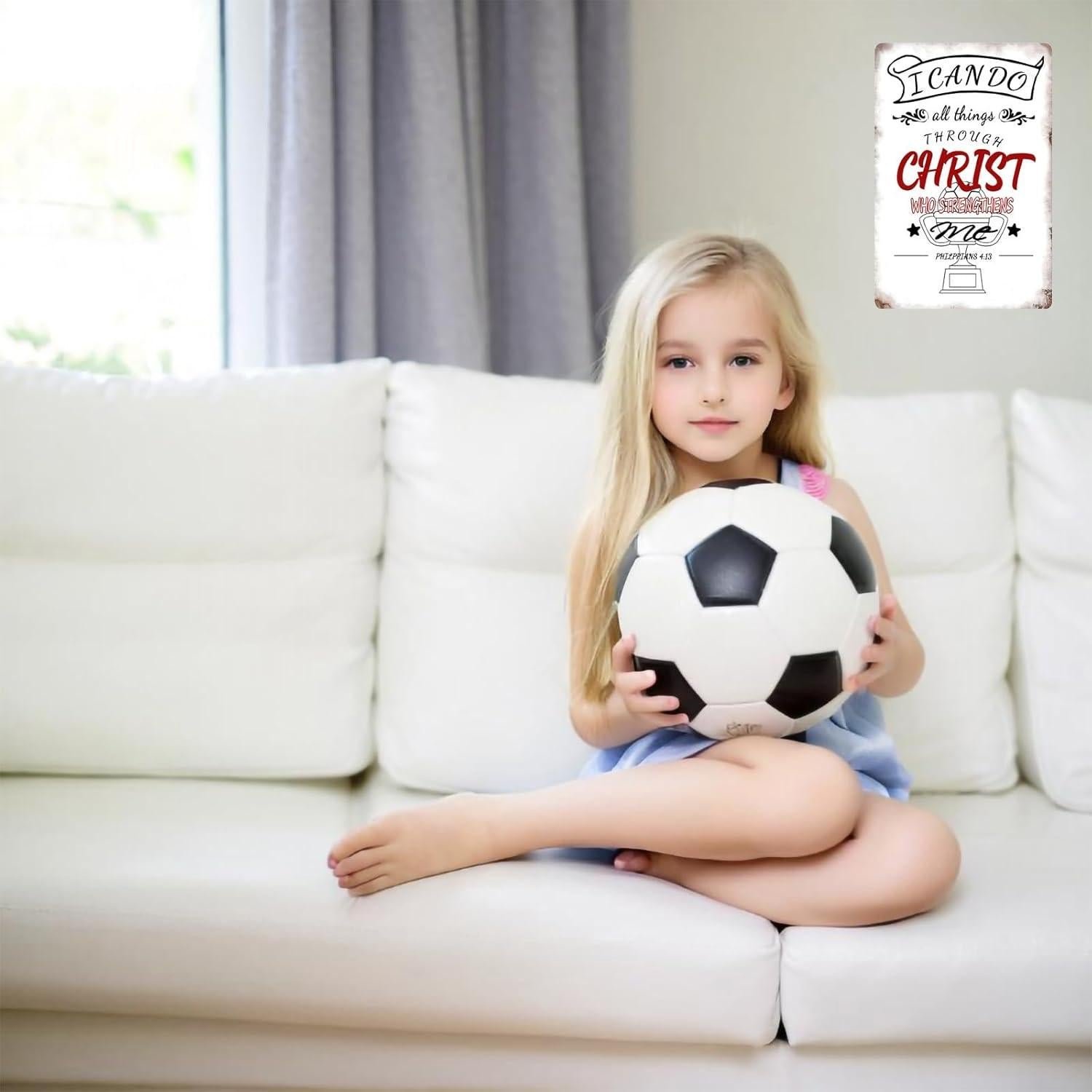 Póster Decorativo de Fútbol Vintage Stmoau 20x30cm