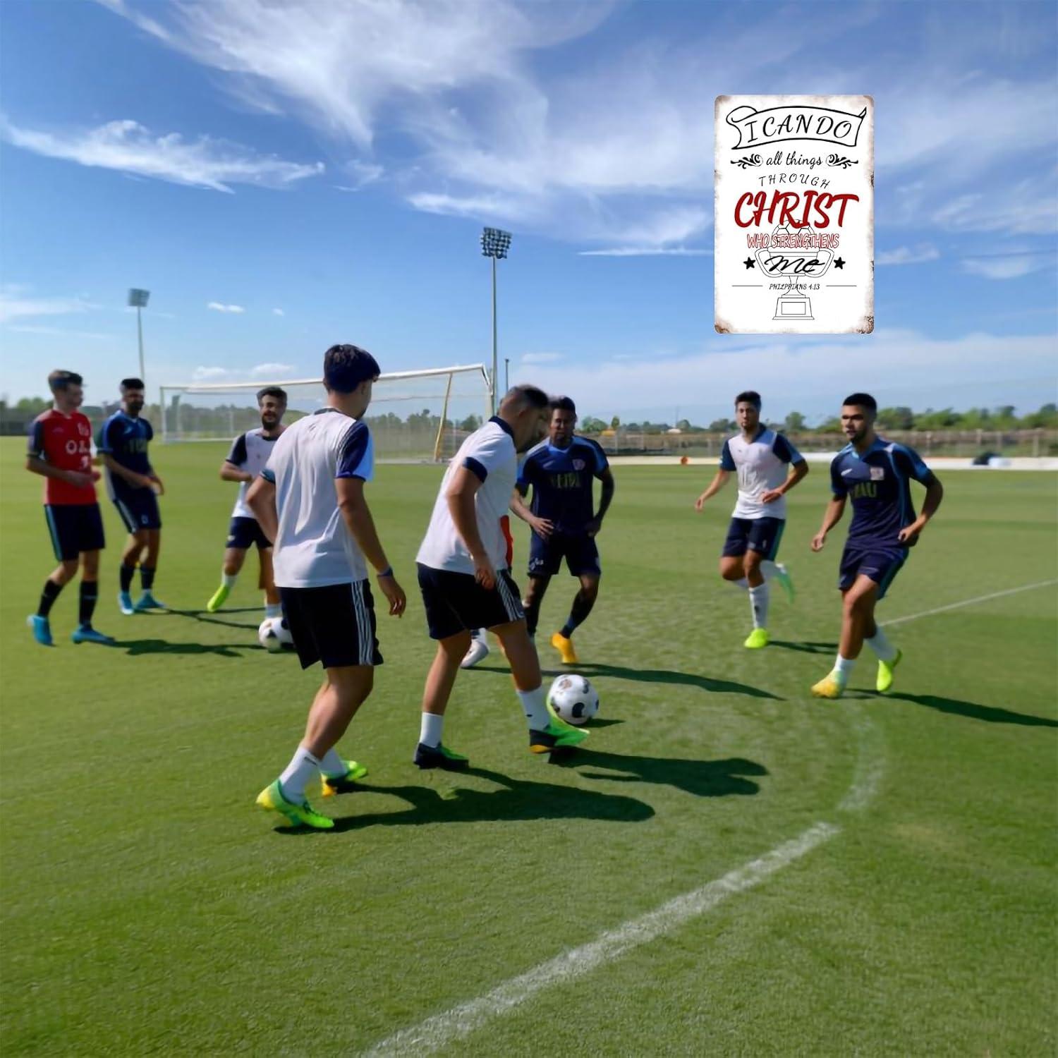 Póster Decorativo de Fútbol Vintage Stmoau 20x30cm