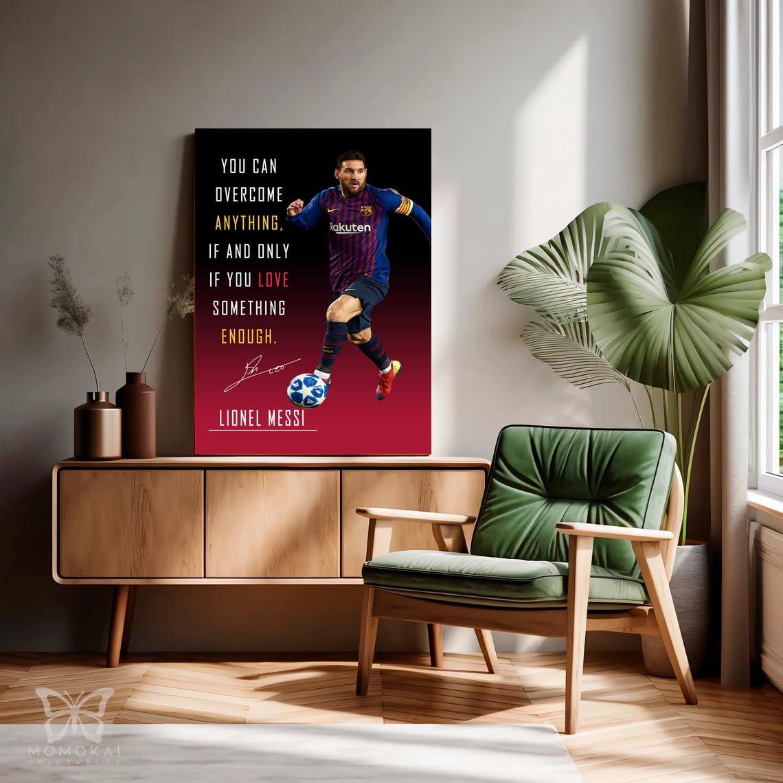 Póster de Fútbol Soccer FOSULA 30x40 cm con Marco