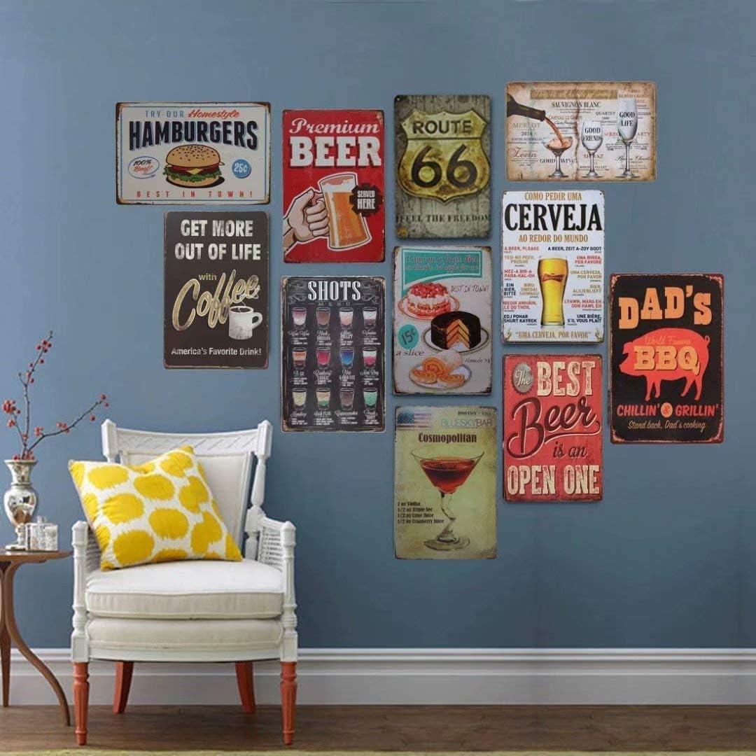 Letrero de Lata Fútbol 20x30 cm - Motivacional para Bar o Jardín