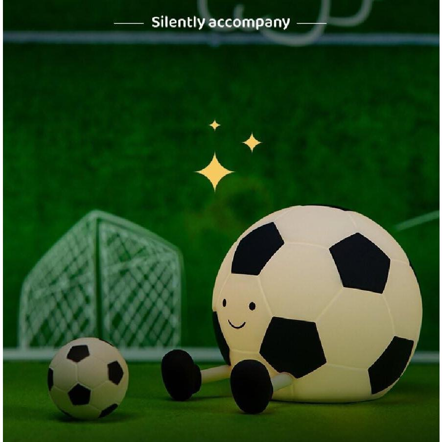 Lámpara de Noche Fútbol QANYI, Luz Regulable, 3 Modos