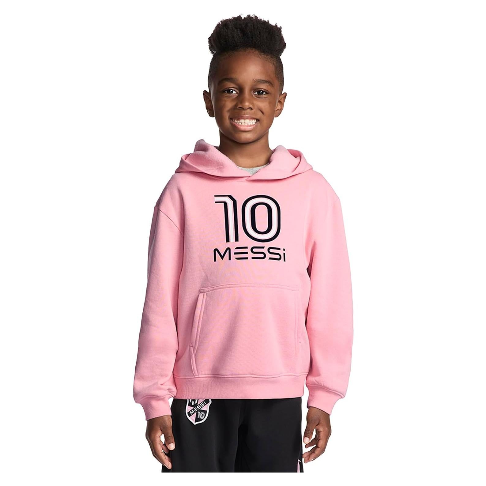 Sudadera con Capucha para Niños Messi Rosa 6 Años