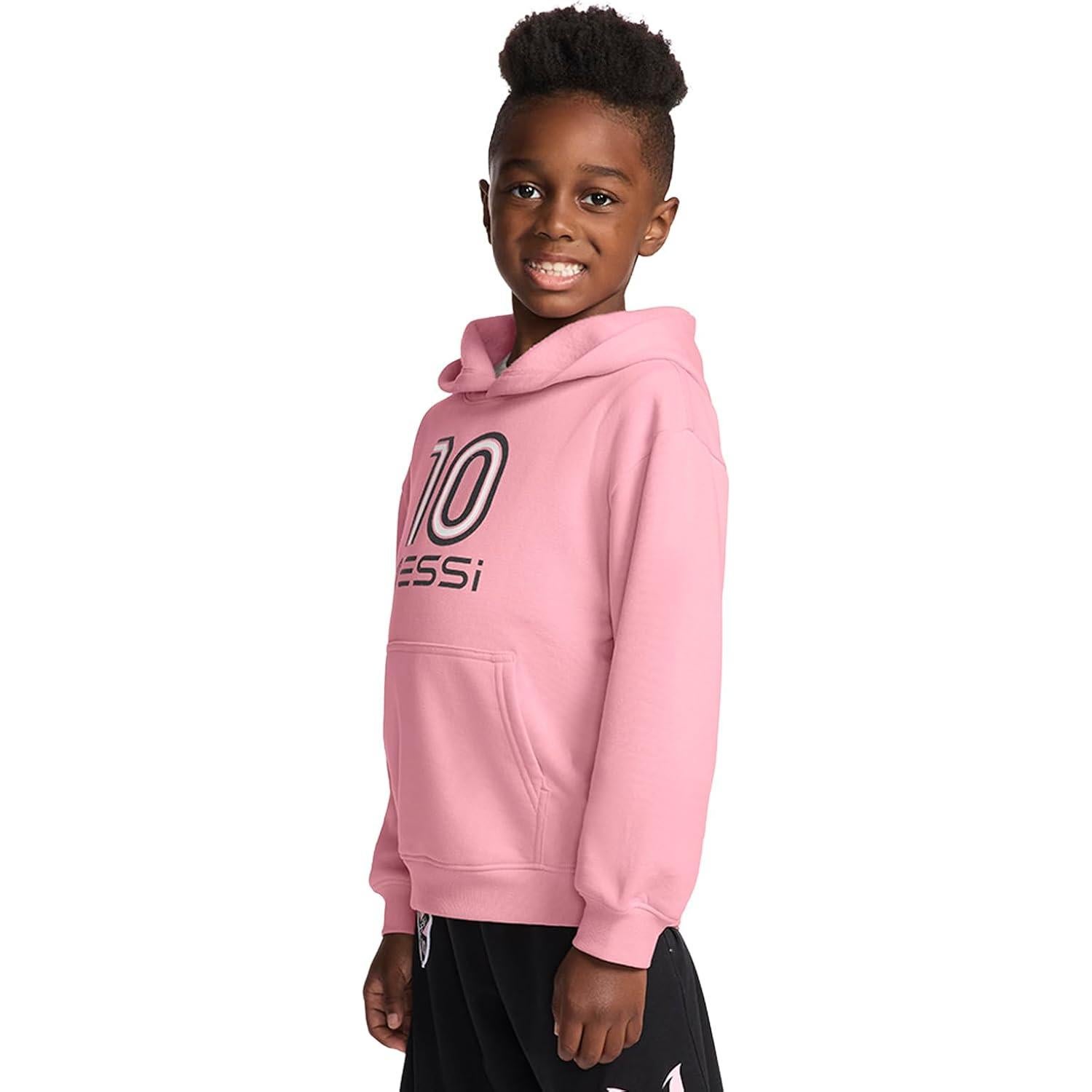 Sudadera con Capucha para Niños Messi Rosa 6 Años