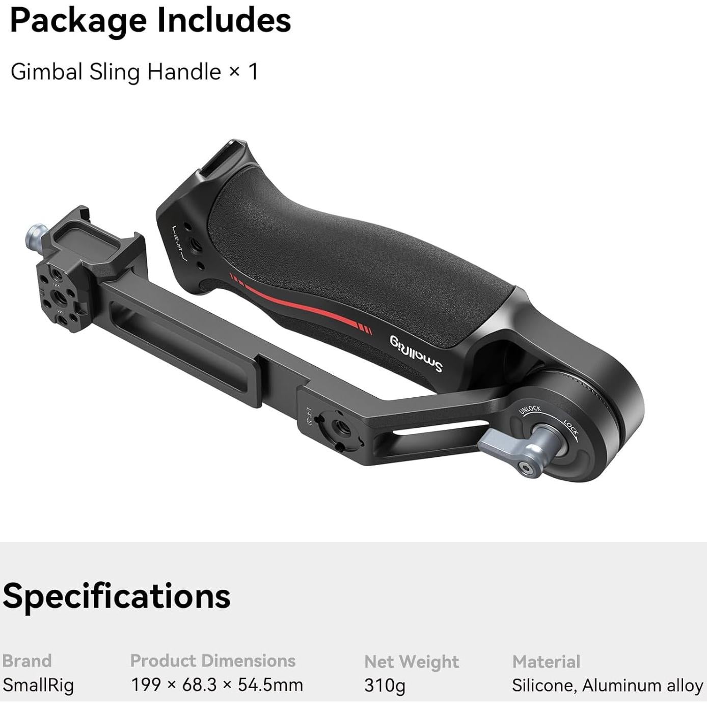 Mango de Correa SmallRig 3028 para Gimbal DJI RS 4 Mini