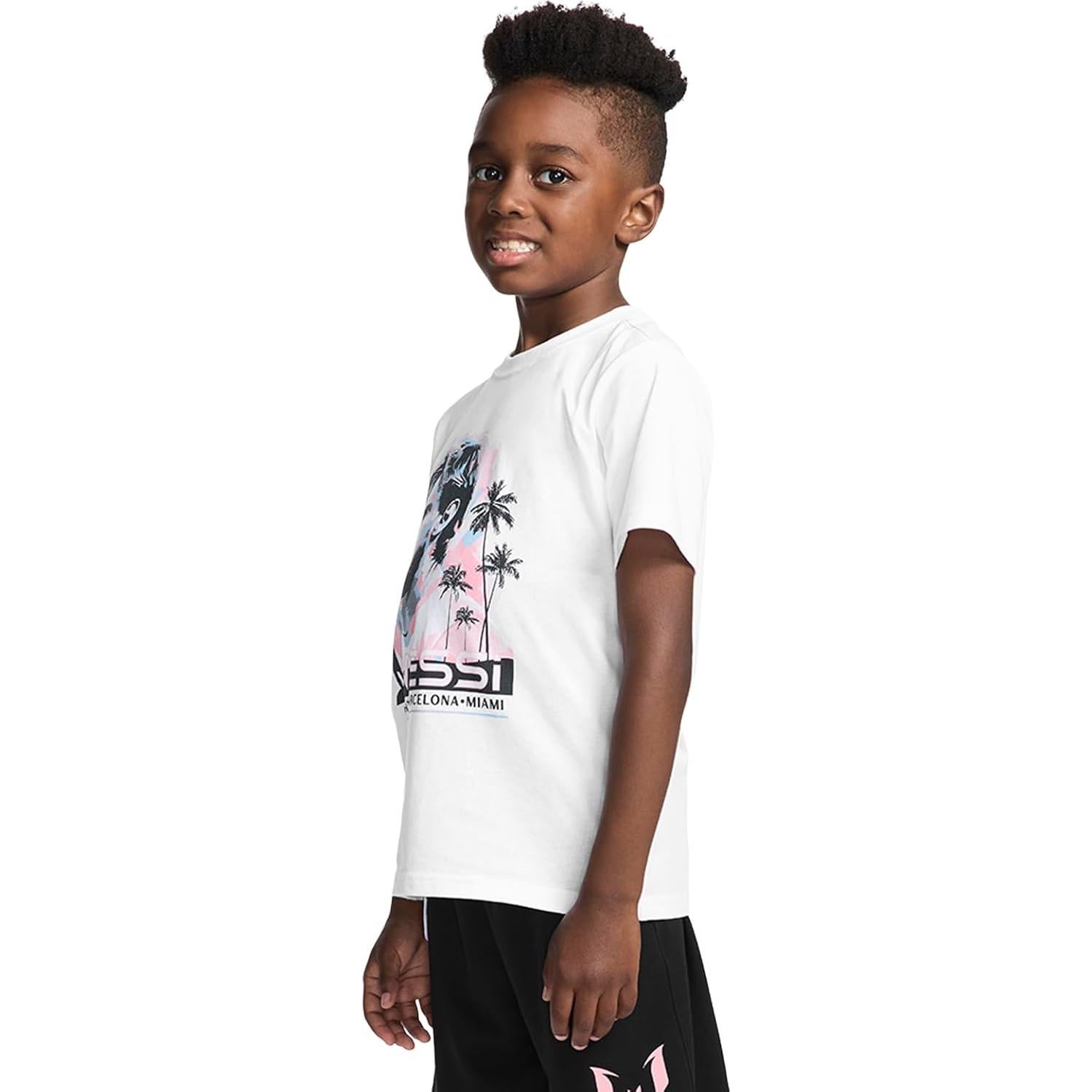 Camiseta de Manga Corta Messi para Niños 4-18 Algodón