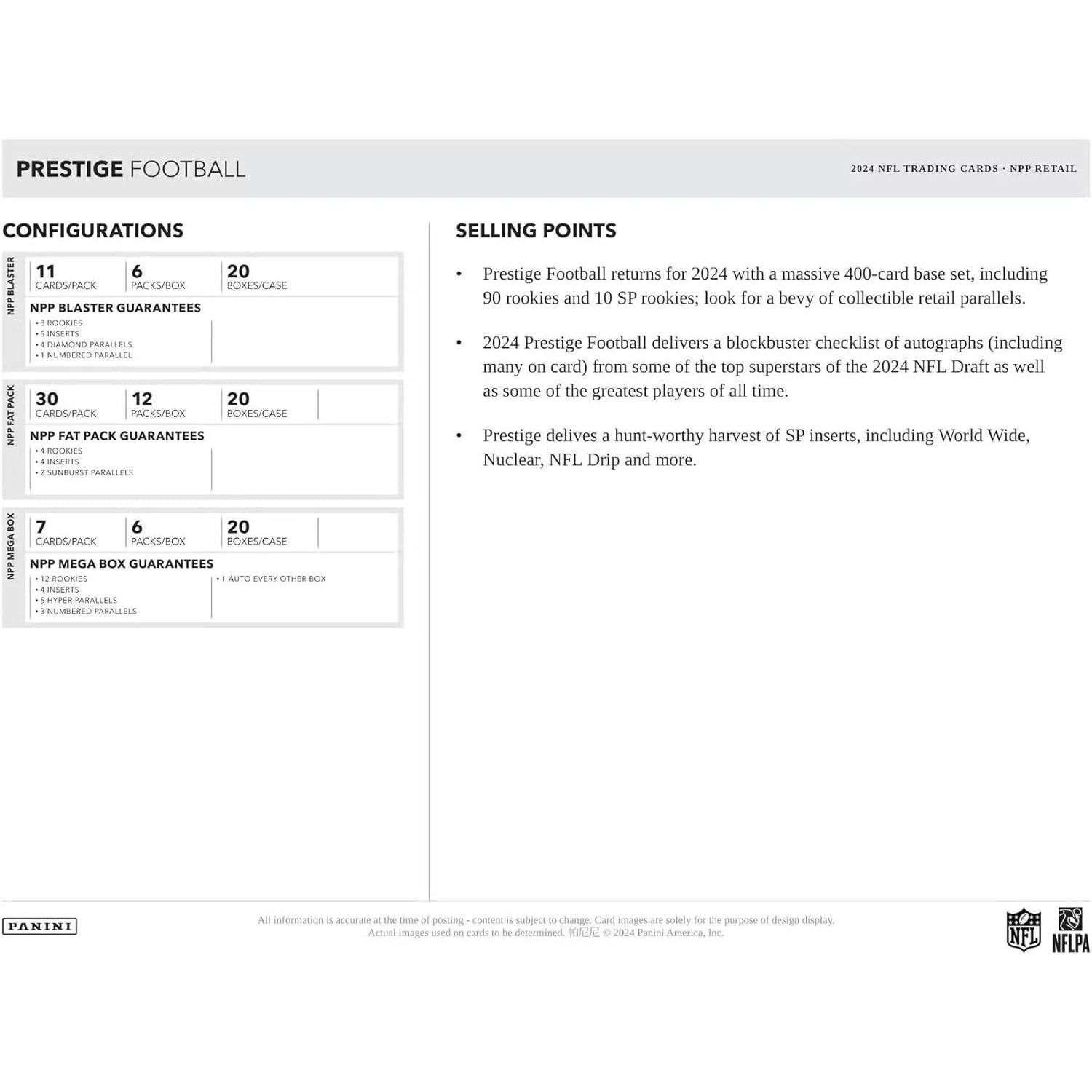 Caja Blaster Tarjetas Fútbol Prestige 2024 - 6 Paquetes