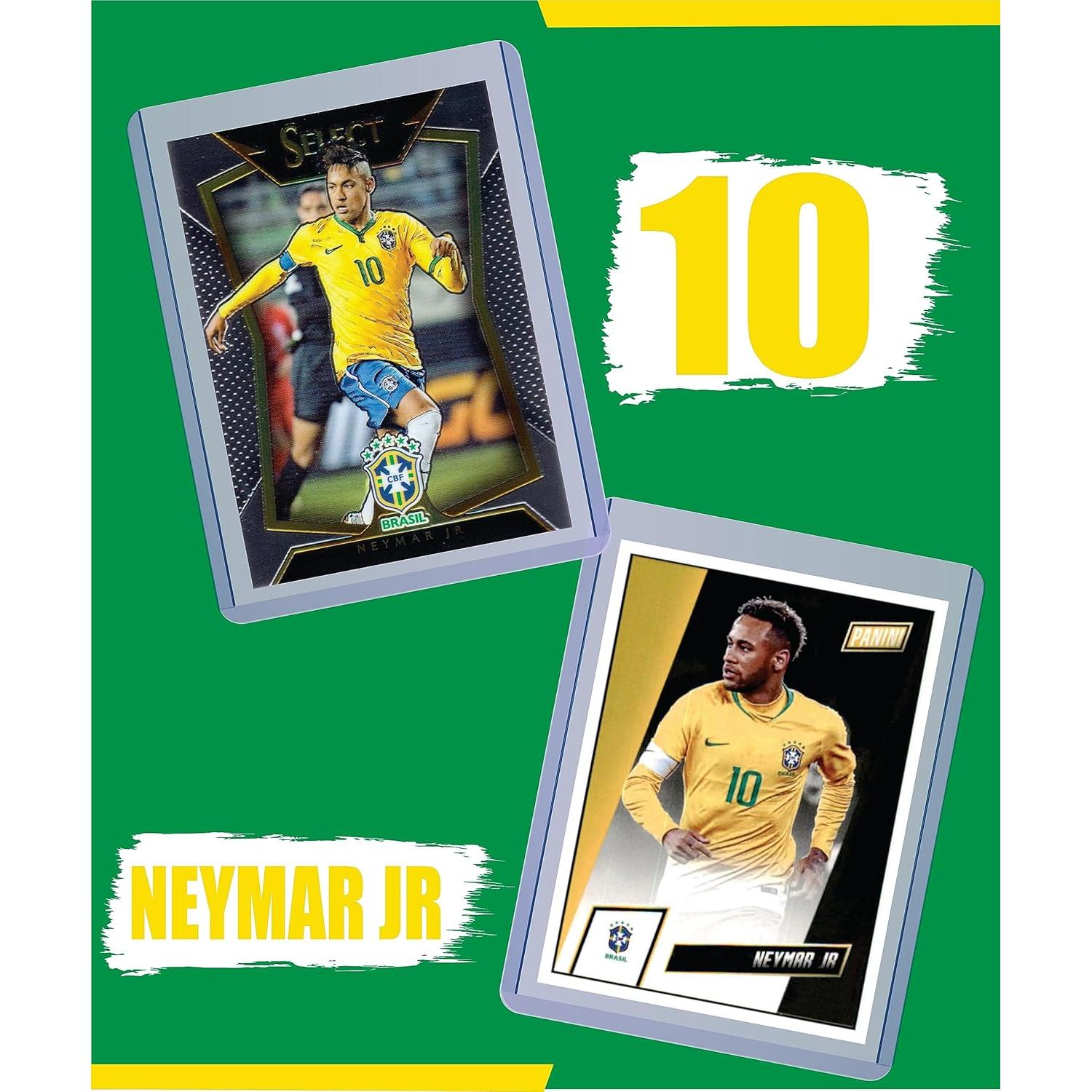Paquete de 5 Tarjetas de Fútbol Neymar Jr. Auténticas