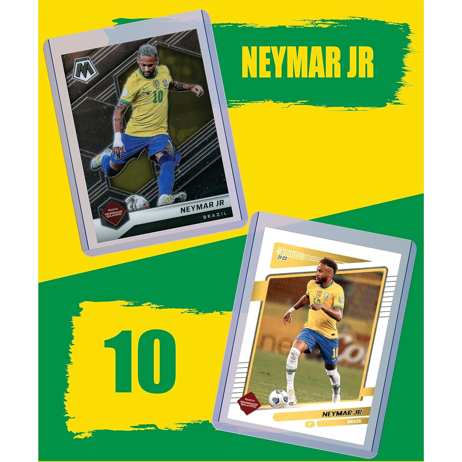Paquete de 5 Tarjetas de Fútbol Neymar Jr. Auténticas