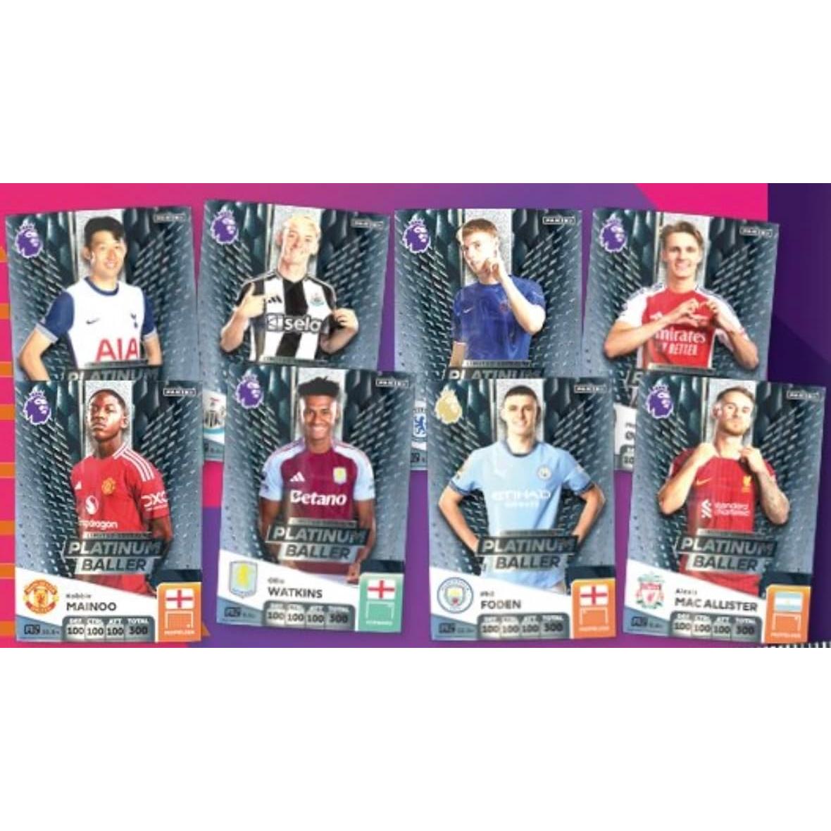 Paquete de Tarjetas de Fútbol Panini Premier League 2024/2025 - 8 Tarjetas