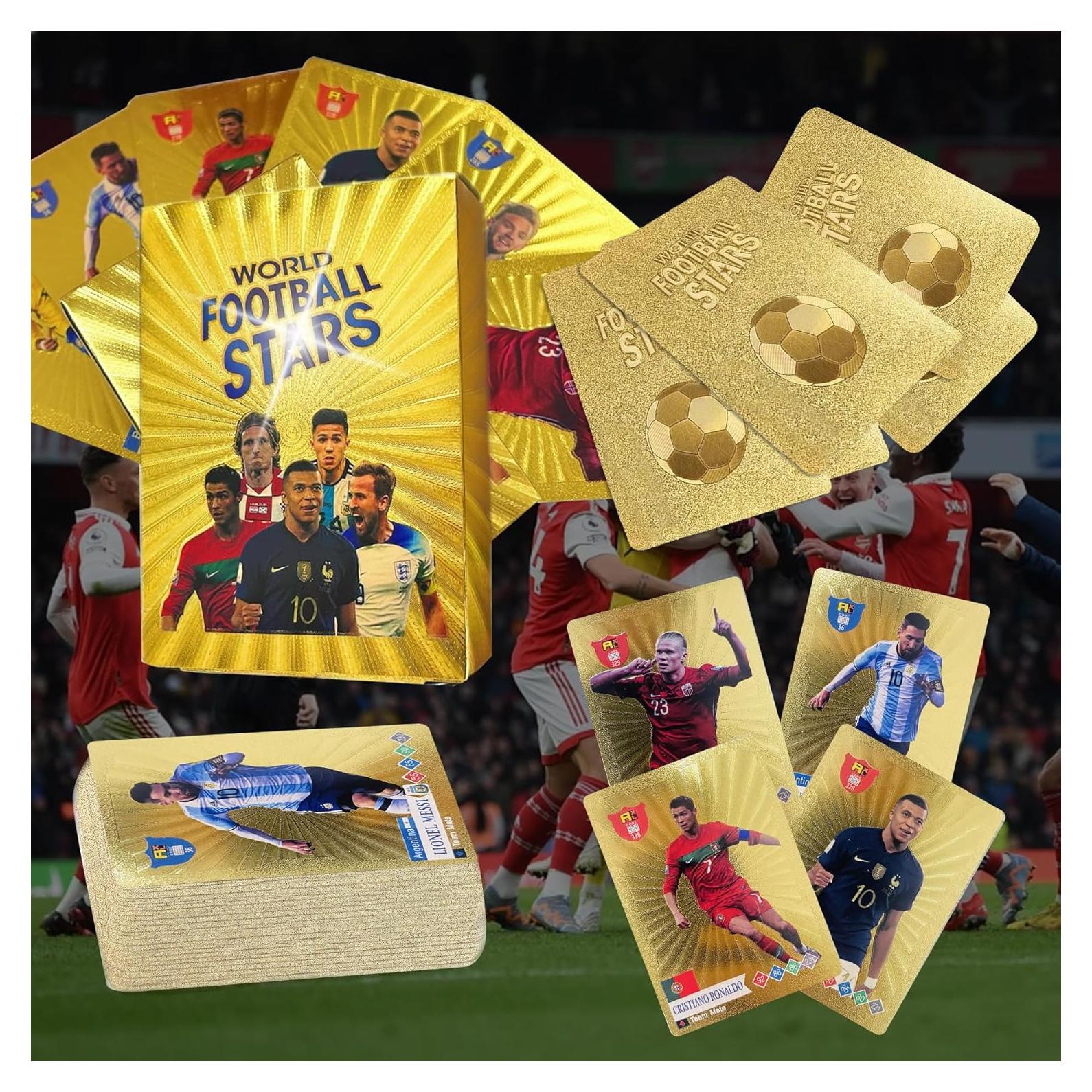 Set de 55 Tarjetas de Fútbol Coleccionables Doradas Vitality 2024-2025
