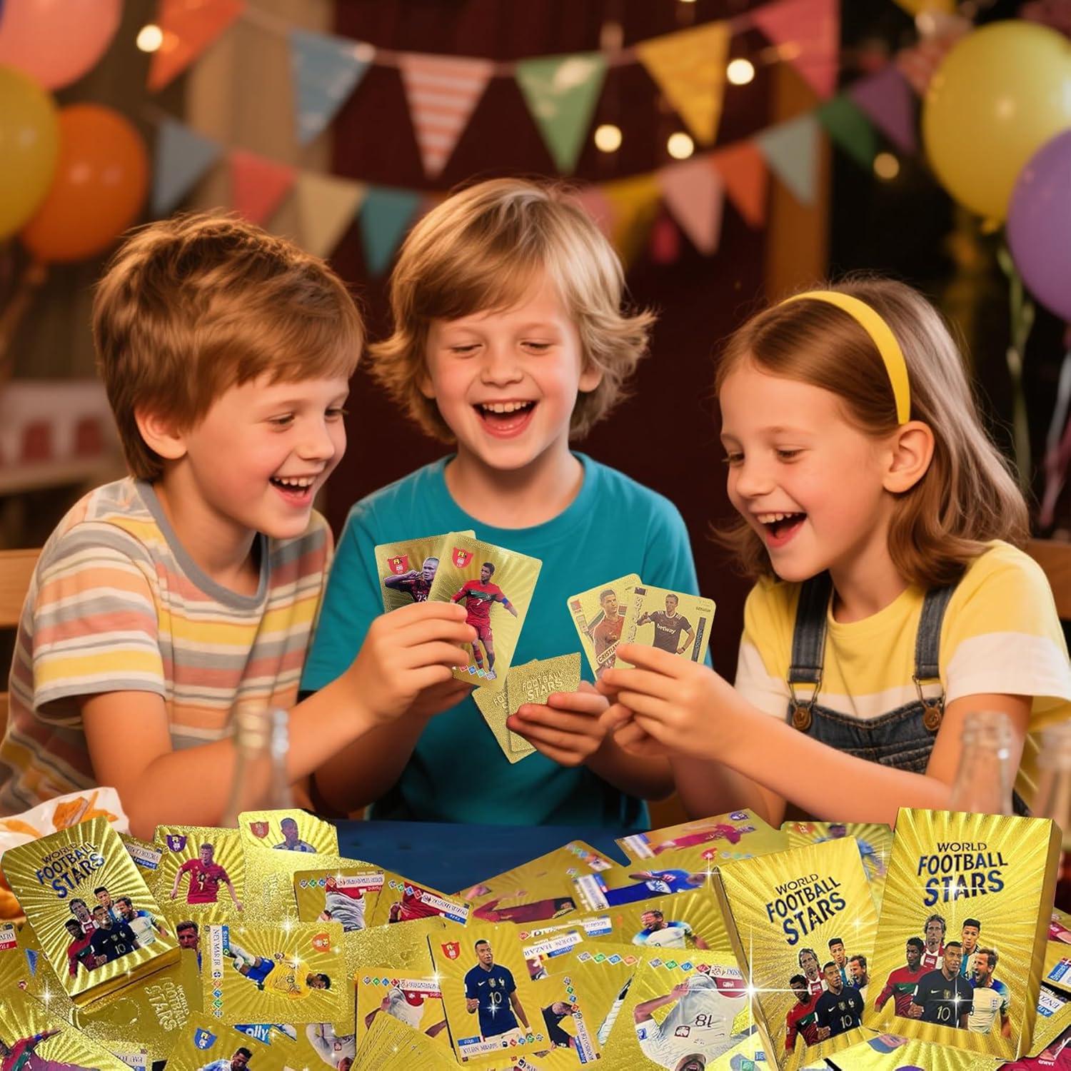 Set de 55 Tarjetas de Fútbol Coleccionables Doradas Vitality 2024-2025