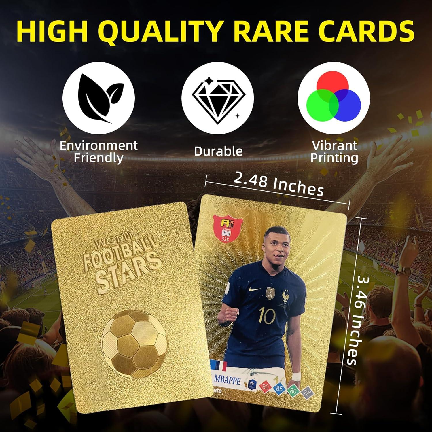 Set de 55 Tarjetas de Fútbol Coleccionables Doradas Vitality 2024-2025