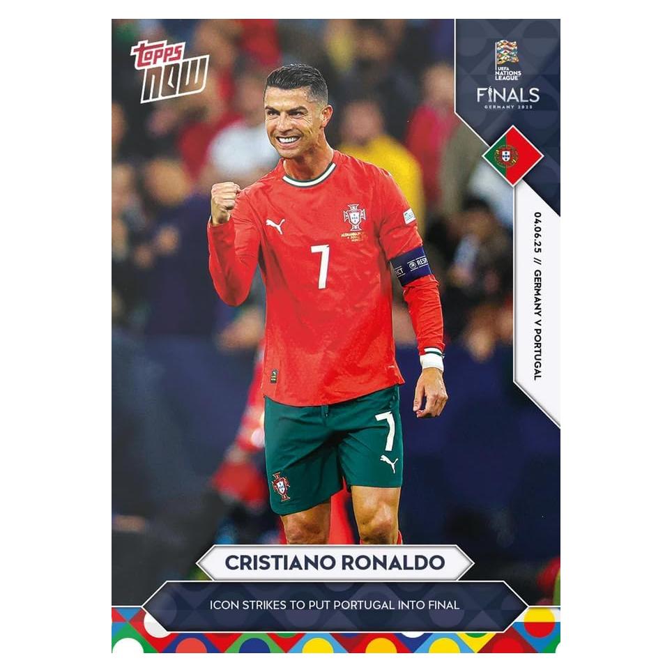 Tarjeta de Fútbol Cristiano Ronaldo #1 Topps UEFA 2025