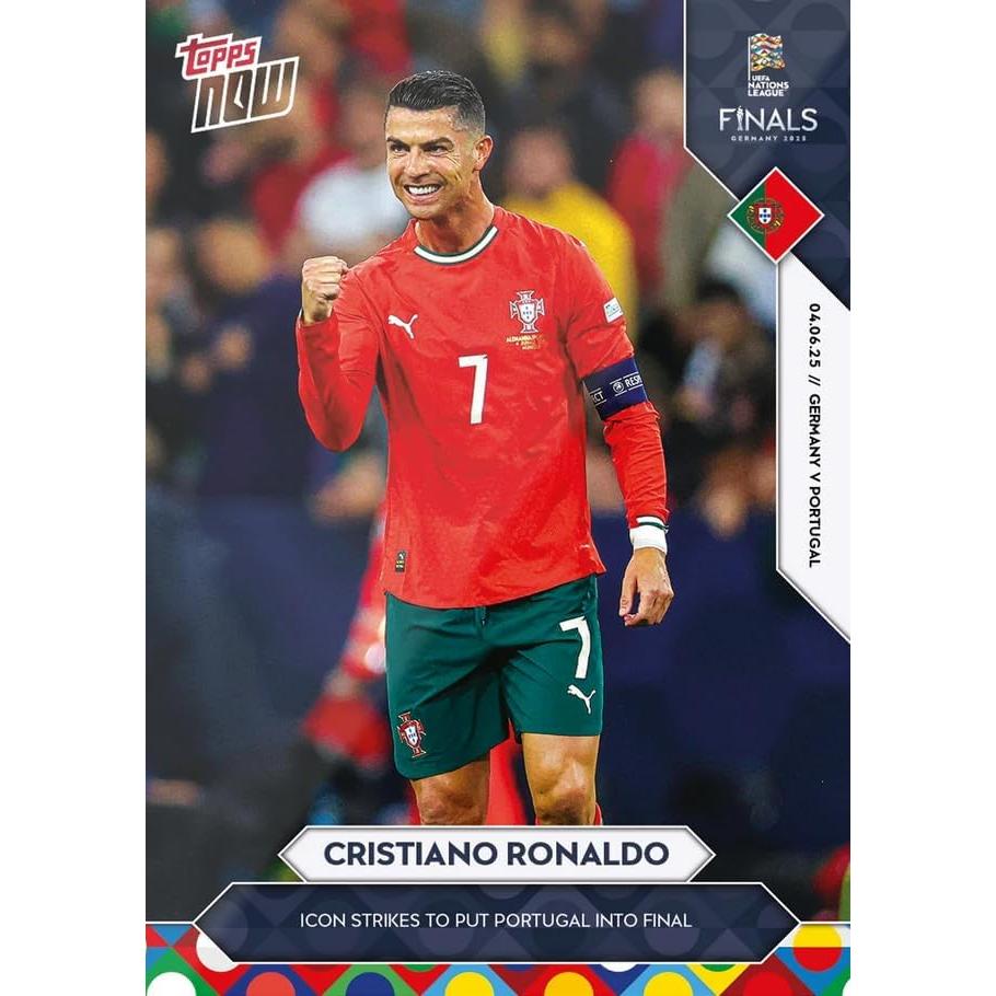 Tarjeta de Fútbol Cristiano Ronaldo #1 Topps UEFA 2025