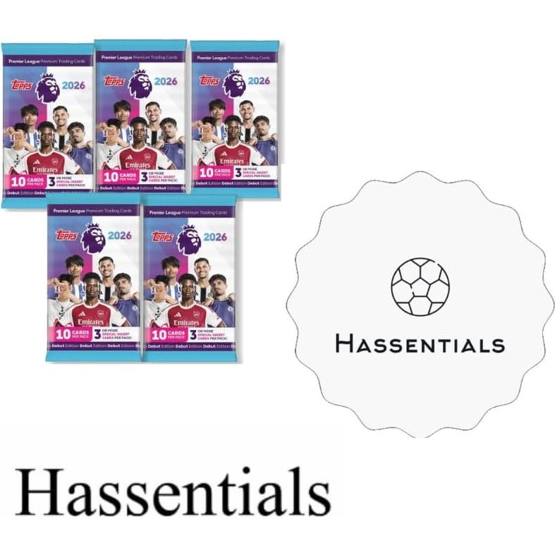 Paquete de 5 Tarjetas de Fútbol Premier League Topps 2026