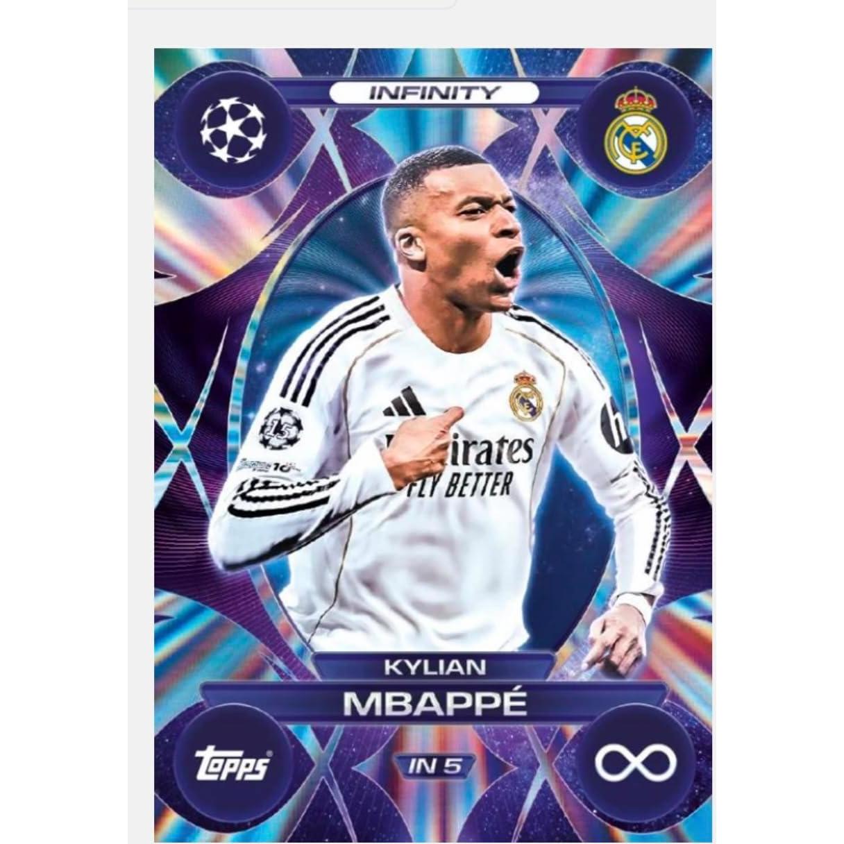 Match Attax Topps 2026 - Paquete de 5 Tarjetas de Fútbol