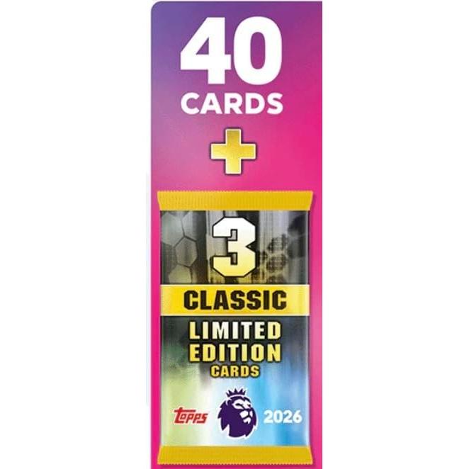 Mega Multipack Premier League 2026 - 40 Tarjetas + 3 LE Hassentials