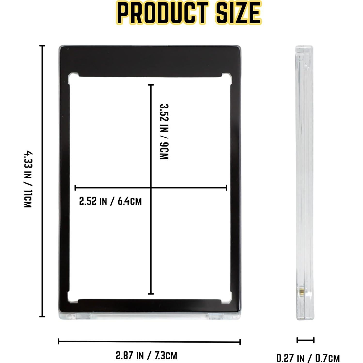 Soportes Magnéticos para Tarjetas 35pt The Collector's Hub - Paquete de 10 Multicolor