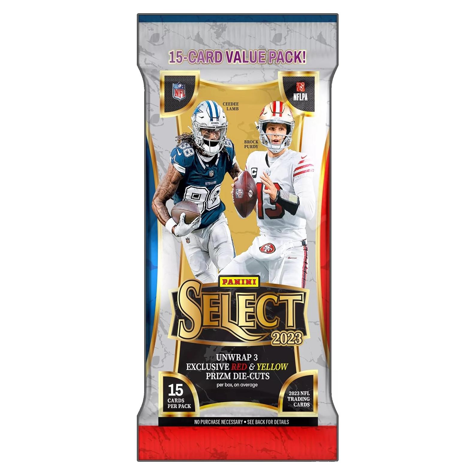 Paquete de 15 tarjetas comerciales Panini Select Fútbol 2023