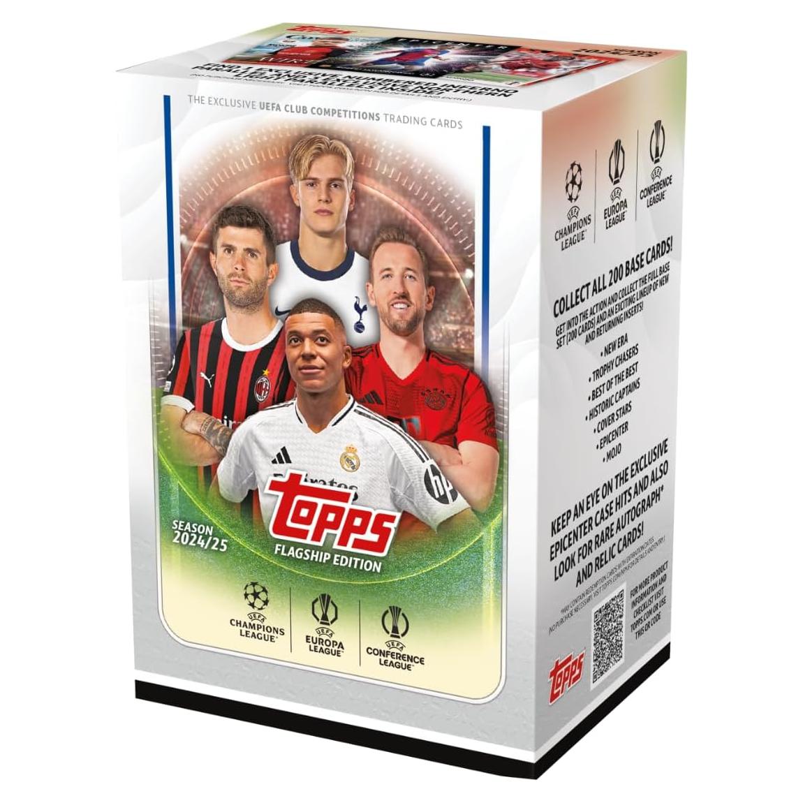 Caja de Valor UEFA 2024/25 Topps - 7 Paquetes de Cartas