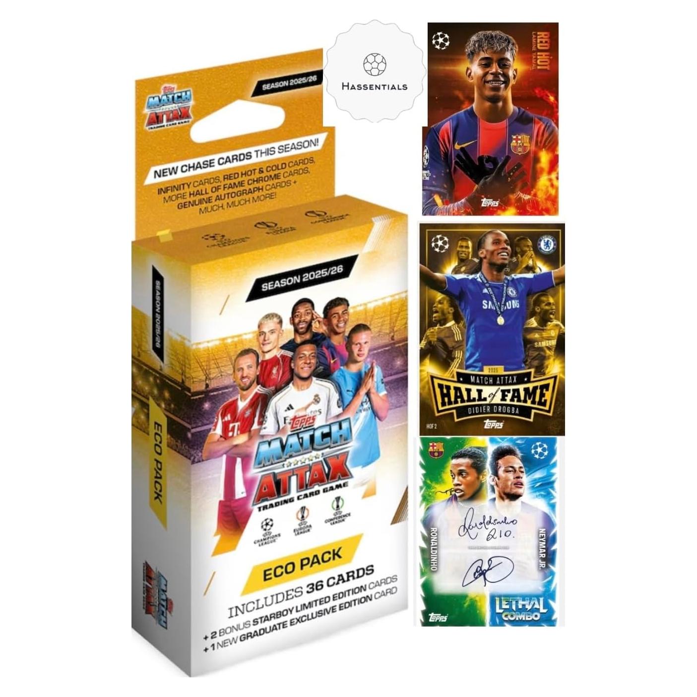 Match Attax Eco Pack 2025/26 - 36 Tarjetas + 3 Ediciones Limitadas