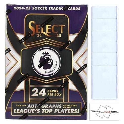 Caja Blaster Premier League Select 2024-25 con 24 Tarjetas + 6 Toploaders
