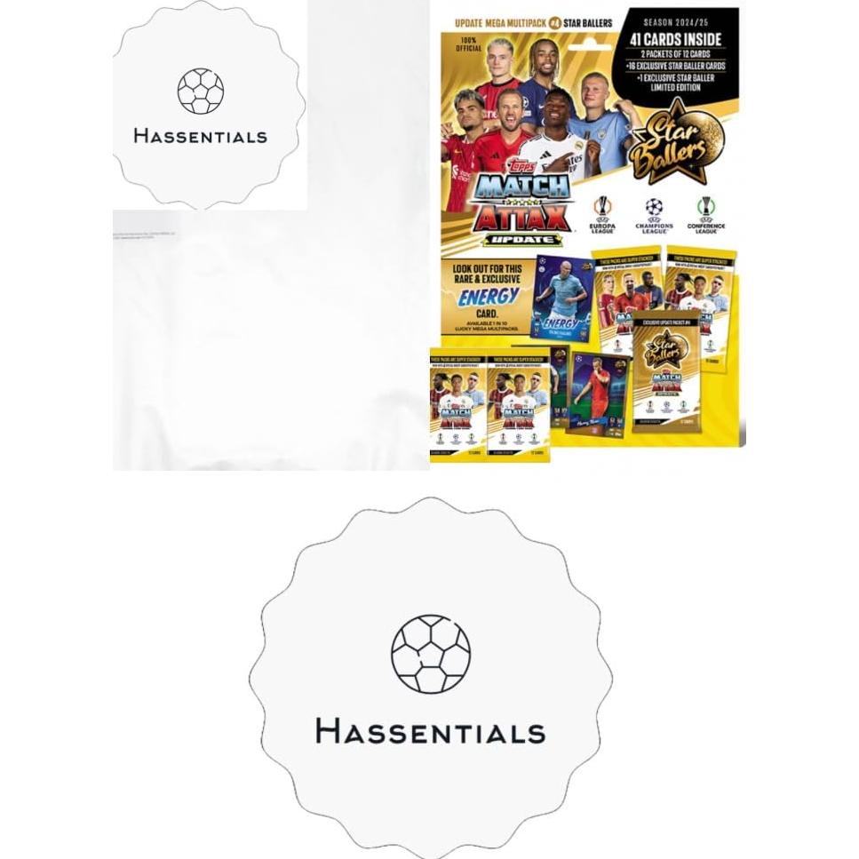 Match Attax 24/25 Mega Multipack Estrellas - Tarjetas de Fútbol