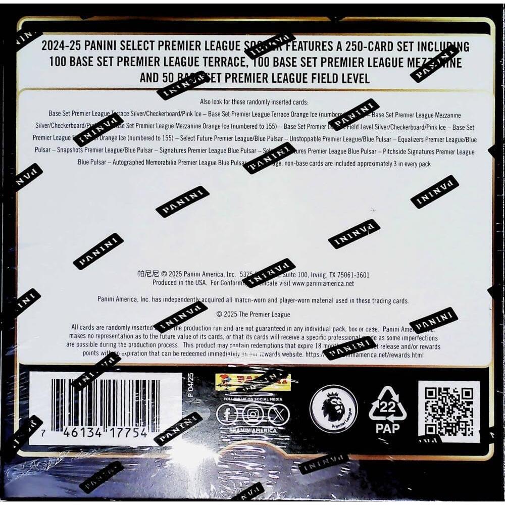 Caja Mega Sellada Panini Select EPL 2024-25 - 60 Tarjetas