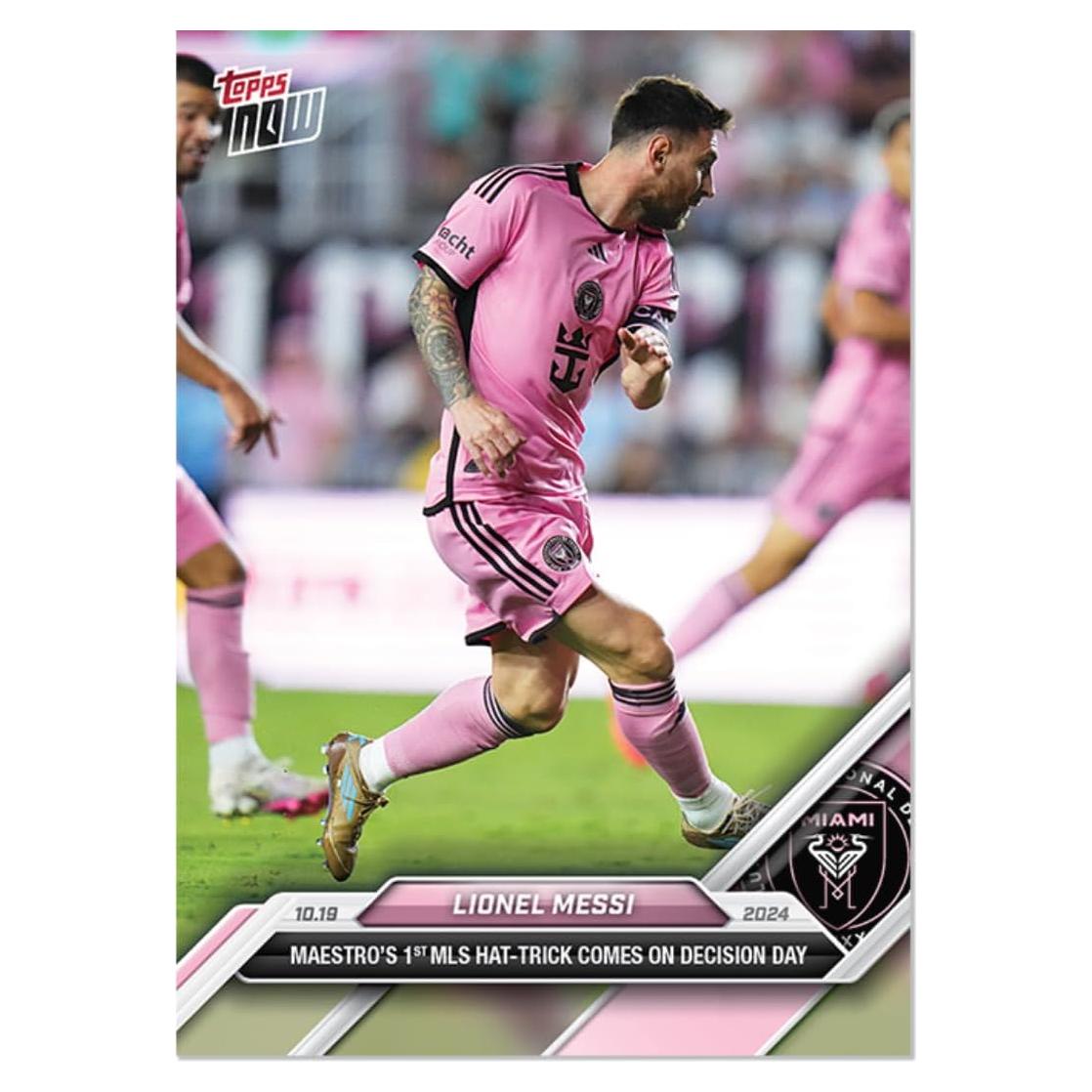 Tarjeta Coleccionable Lionel Messi #147 - Hat-Trick MLS 2024