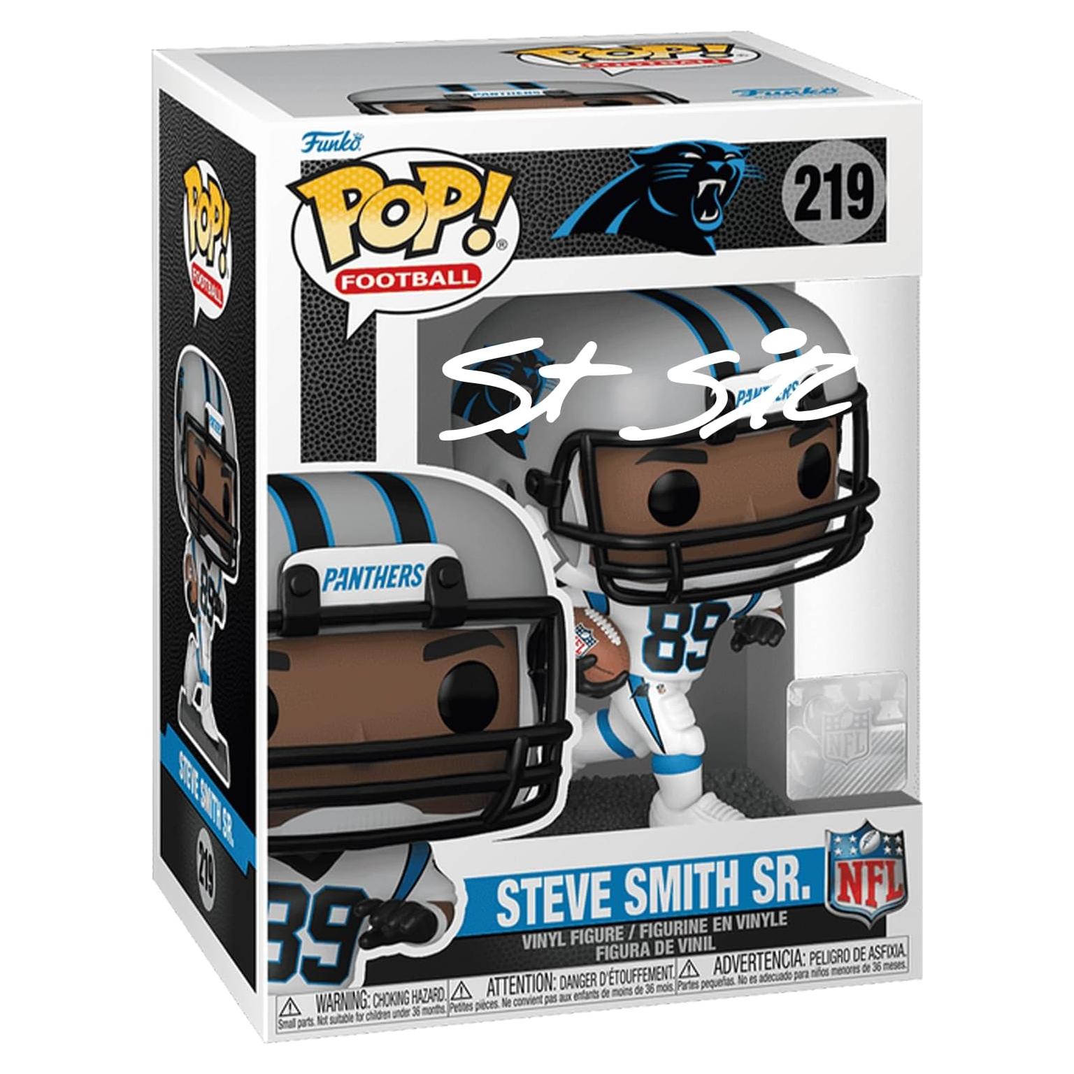 Funko Pop Steve Smith Sr. #219 Firmado Facsímil NFL - Panthers