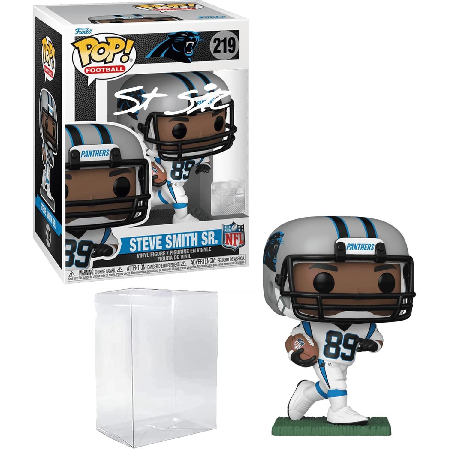 Funko Pop Steve Smith Sr. #219 Firmado Facsímil NFL - Panthers