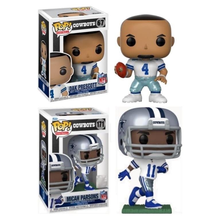 Figuras Funko Pop! Dak Prescott y Micah Parsons NFL