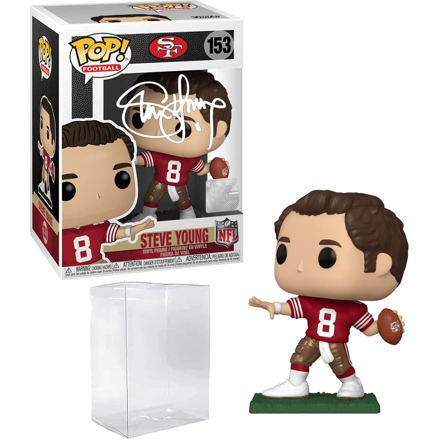 Funko POP Steve Young #153 Reimpresión Firmada Facsímil