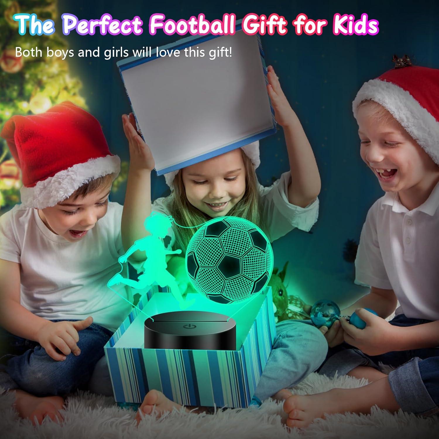 Lámpara 3D de Fútbol Polemera - Regalo para Niños 16x20cm