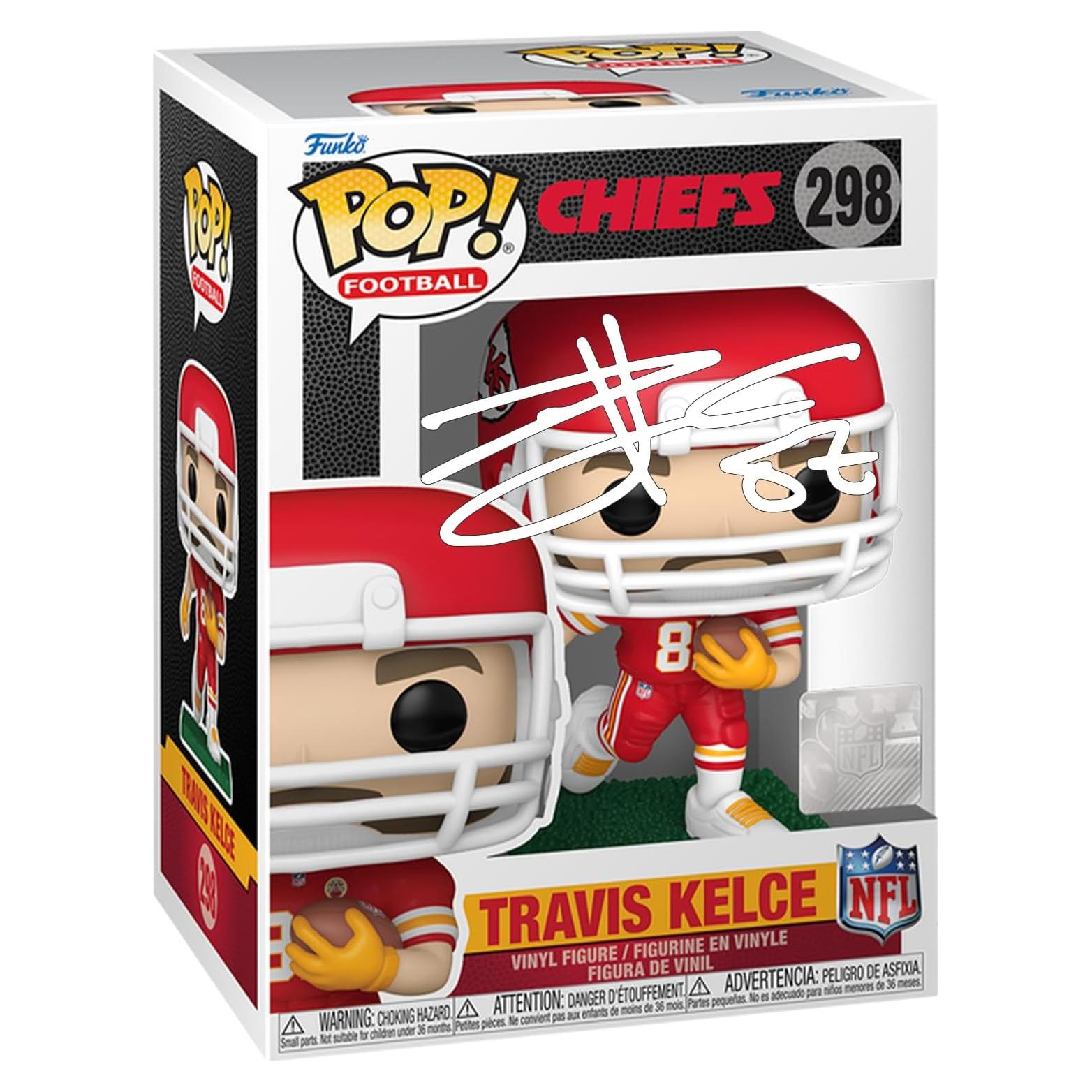 Funko Pop Travis Kelce #298 Autografiado Facsímil NFL